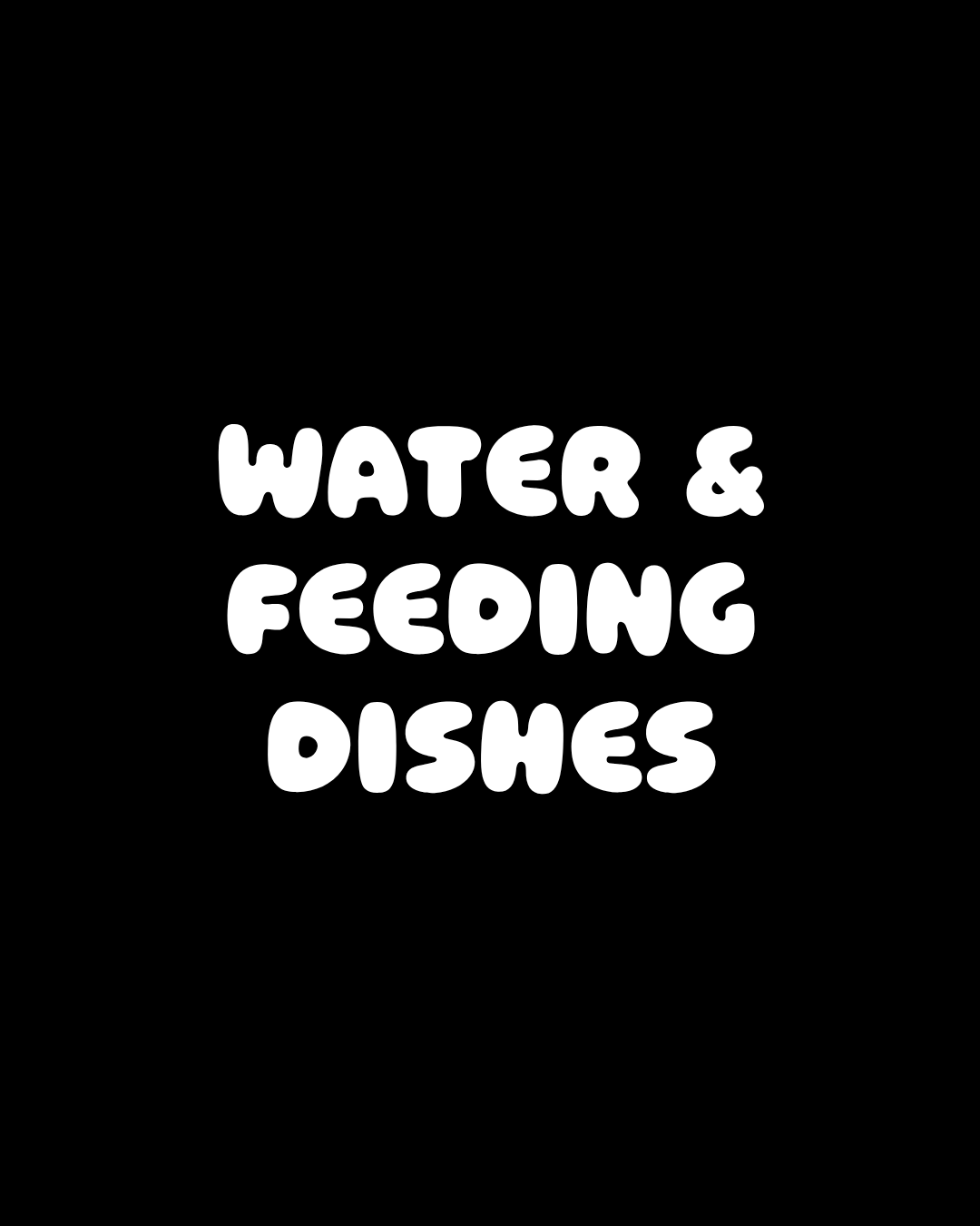 Water & Feeding Dishes