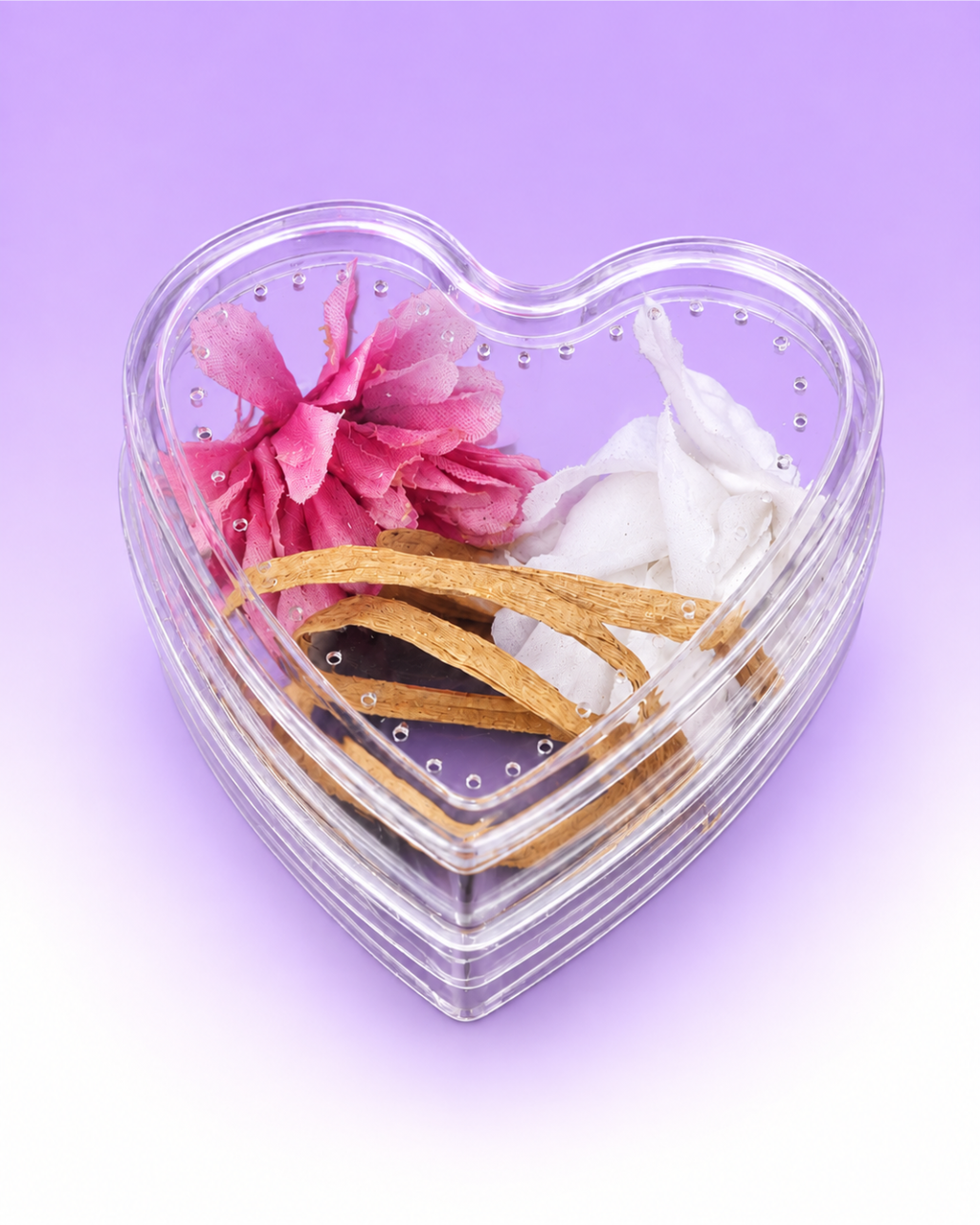 Heart-Shaped Decorated Jumping Spider Sling Enclosure