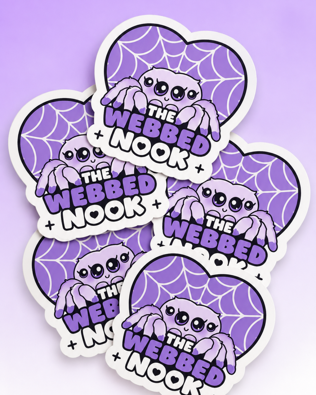 The Webbed Nook™ Logo Sticker
