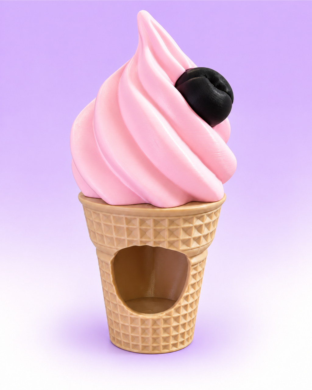 Magnetic Ice Cream Hide for Jumping Spiders