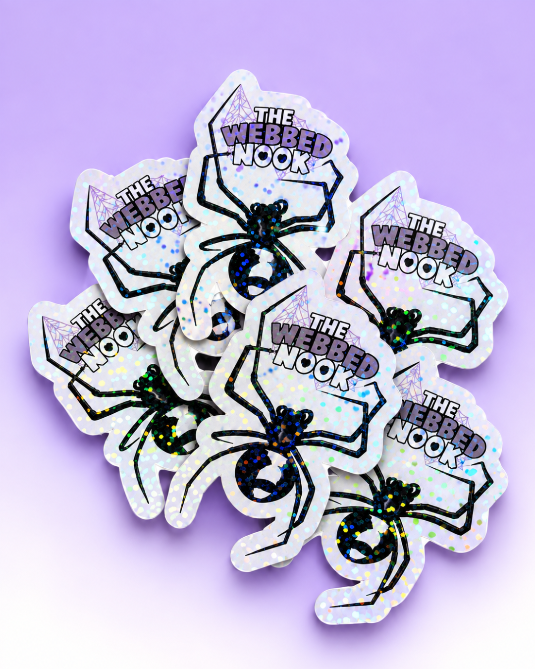 The Webbed Nook™ Black Widow Sticker