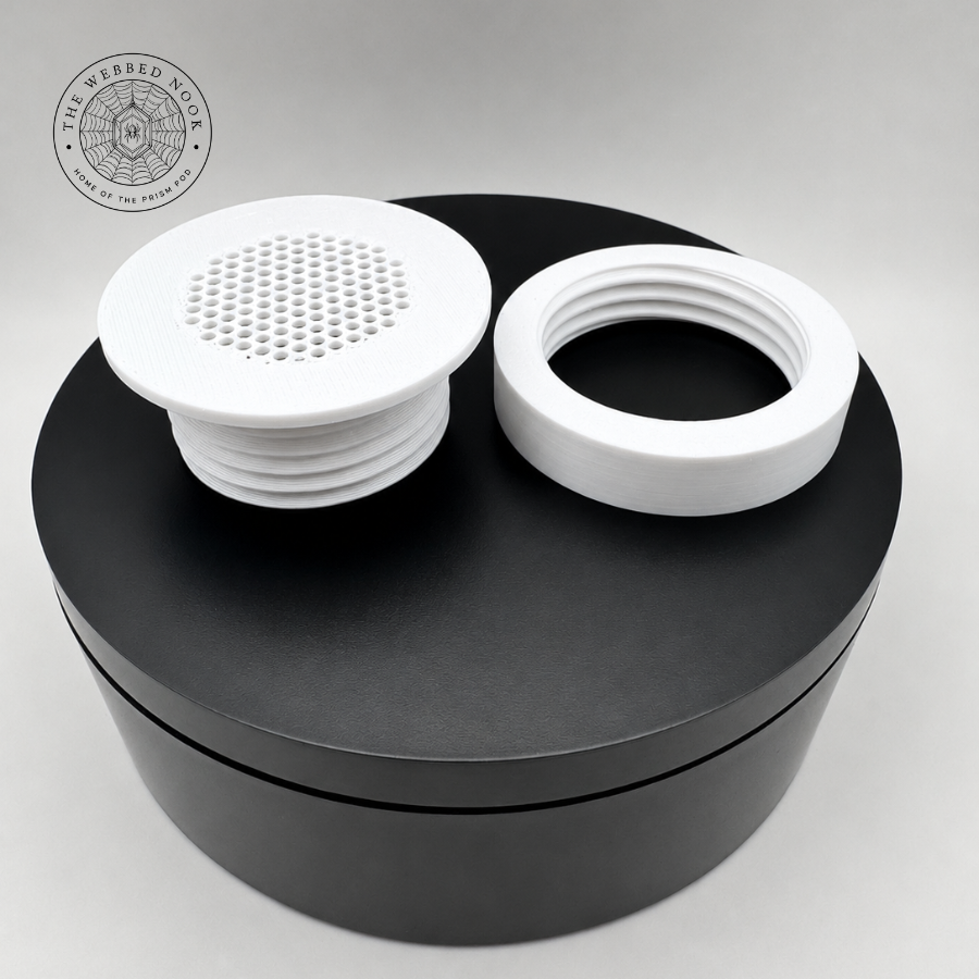 3D Printed Screw-On Enclosure Vent | Ventilation Insert for Spider, Reptile, Isopod & Insect Habitats