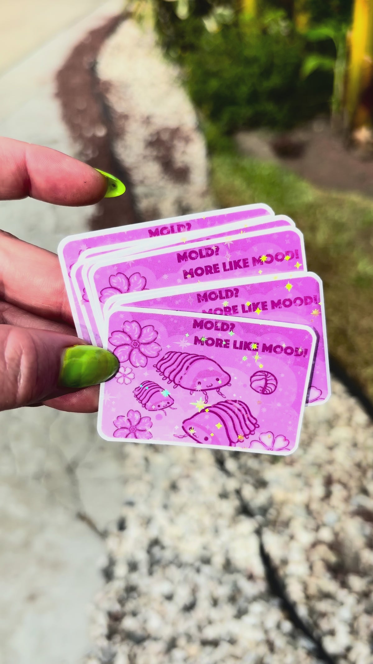 Mold? More Like Mood! Isopod Sticker