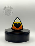 3D Printed Candy Corn Jumping Spider Hide – Magnetic Halloween Enclosure Accessory